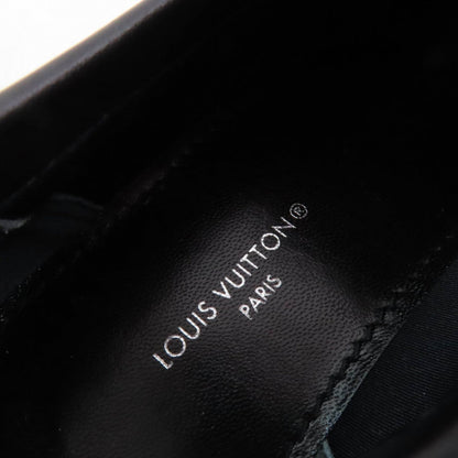 Louis Vuitton Leather Shoes Leather Black Academy Line 34.5