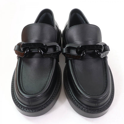 Louis Vuitton Leather Shoes Leather Black Academy Line 34.5