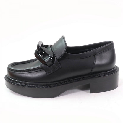 Louis Vuitton Leather Shoes Leather Black Academy Line 34.5