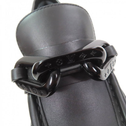 Louis Vuitton Leather Shoes Leather Black Academy Line 34.5