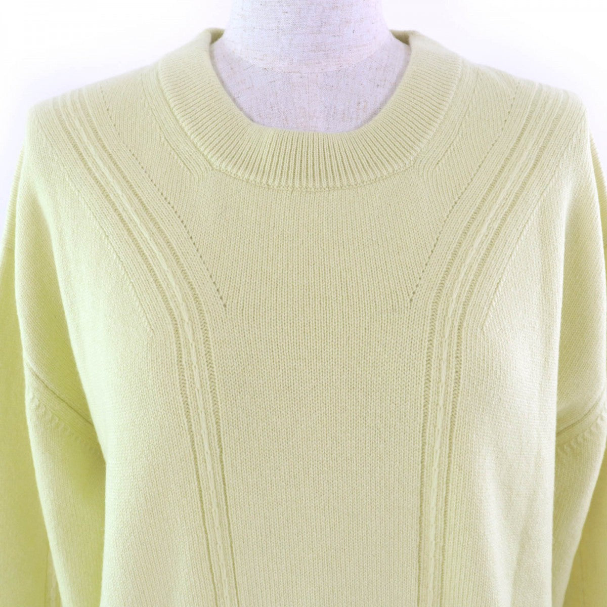 Hermes Knit 2H2603D1 Cashmere Yellow Type 38