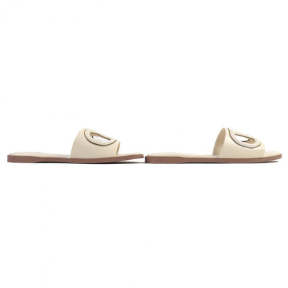 Valentino Garavani Sandals 4W2S0Ib0 Leather Ivory Antique Brass 35