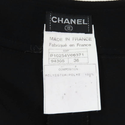 Chanel Pants 98P P10254 Polyester Black 36