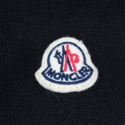 Moncler Down Jacket Nylon Black Cardigan Tricot Xs