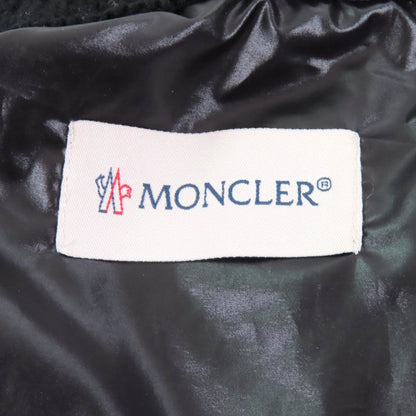 Moncler Down Jacket Nylon Black Cardigan Tricot Xs