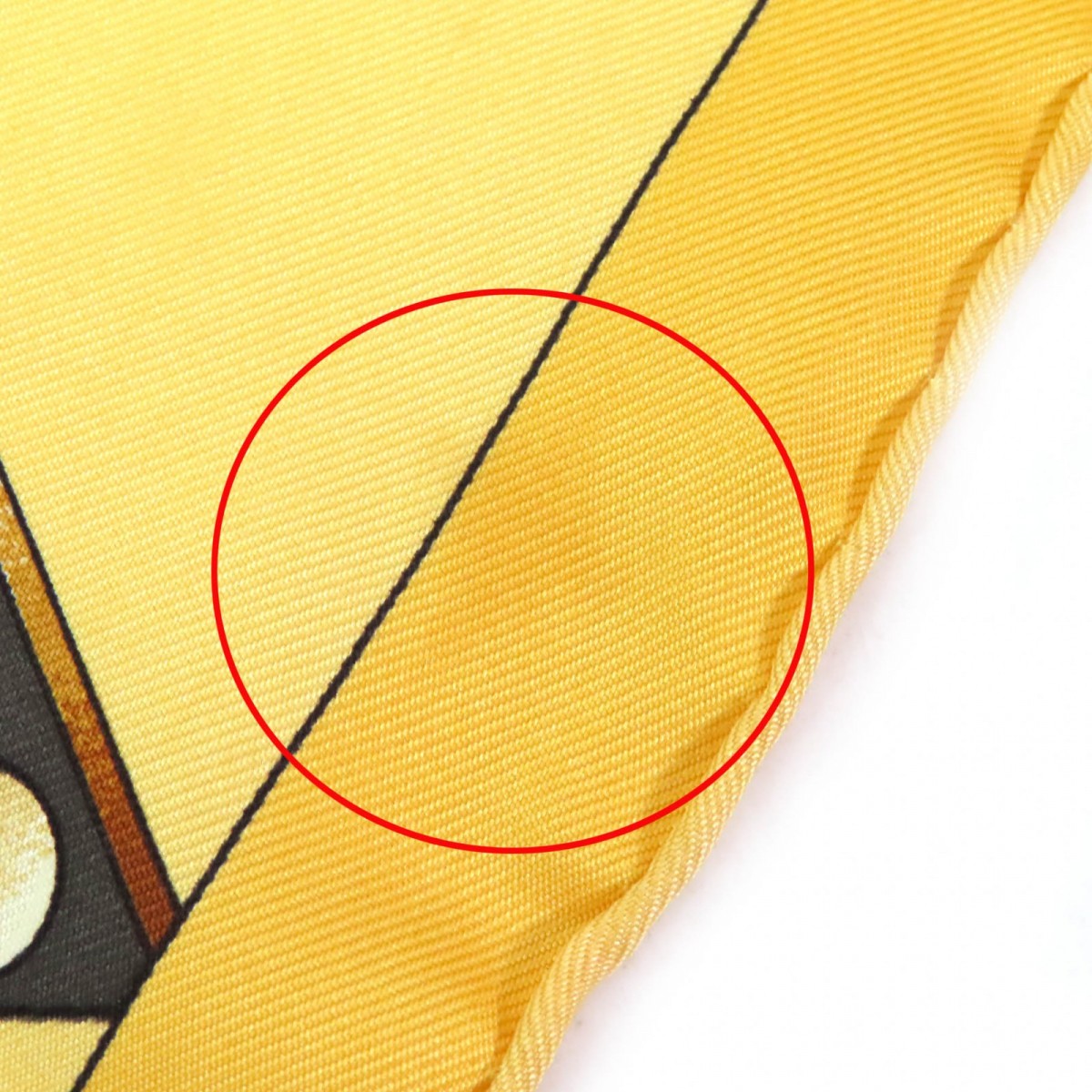 Hermes Scarf Silk Yellow Brown Type L'Or Des Chefs