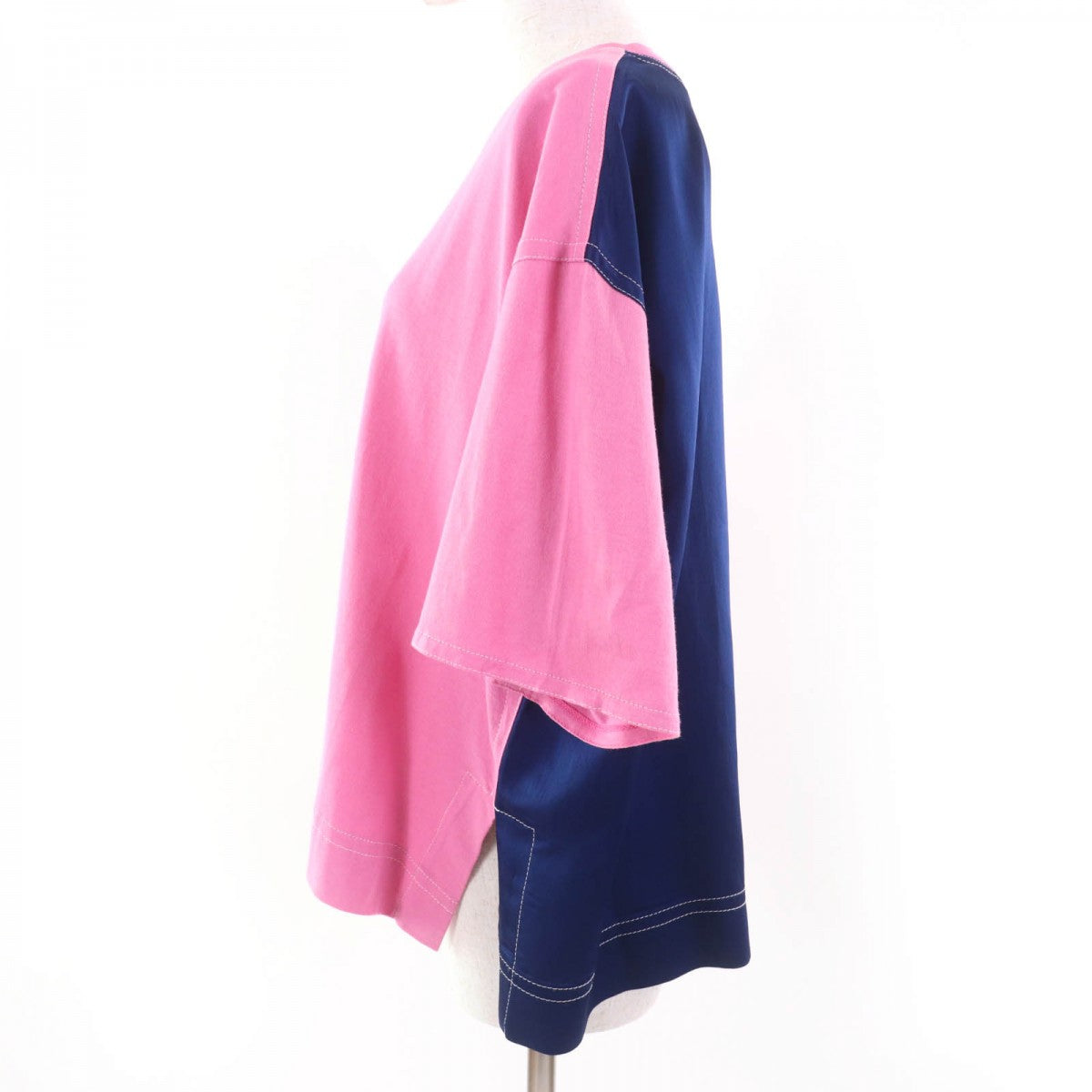 Marni Short Sleeve T-Shirt Cotton Pink Navy 42
