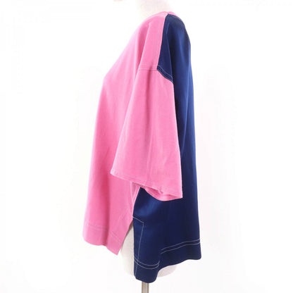Marni Short Sleeve T-Shirt Cotton Pink Navy 42