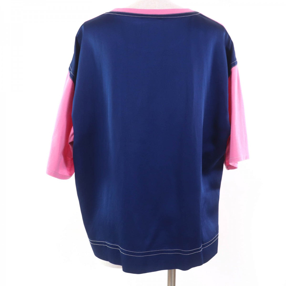 Marni Short Sleeve T-Shirt Cotton Pink Navy 42