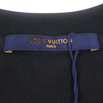 Louis Vuitton Short Sleeve T-Shirt Polyester Blue-Black Snow Technical Xs