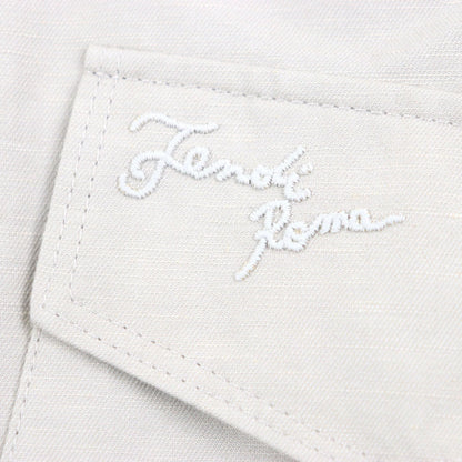 Fendi Tailored Jacket Fj0657 Linen Beige 52