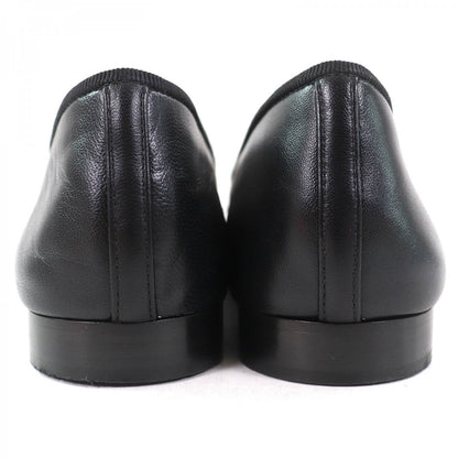 Chanel Pumps G02819 Leather Black Ballerina 36.5