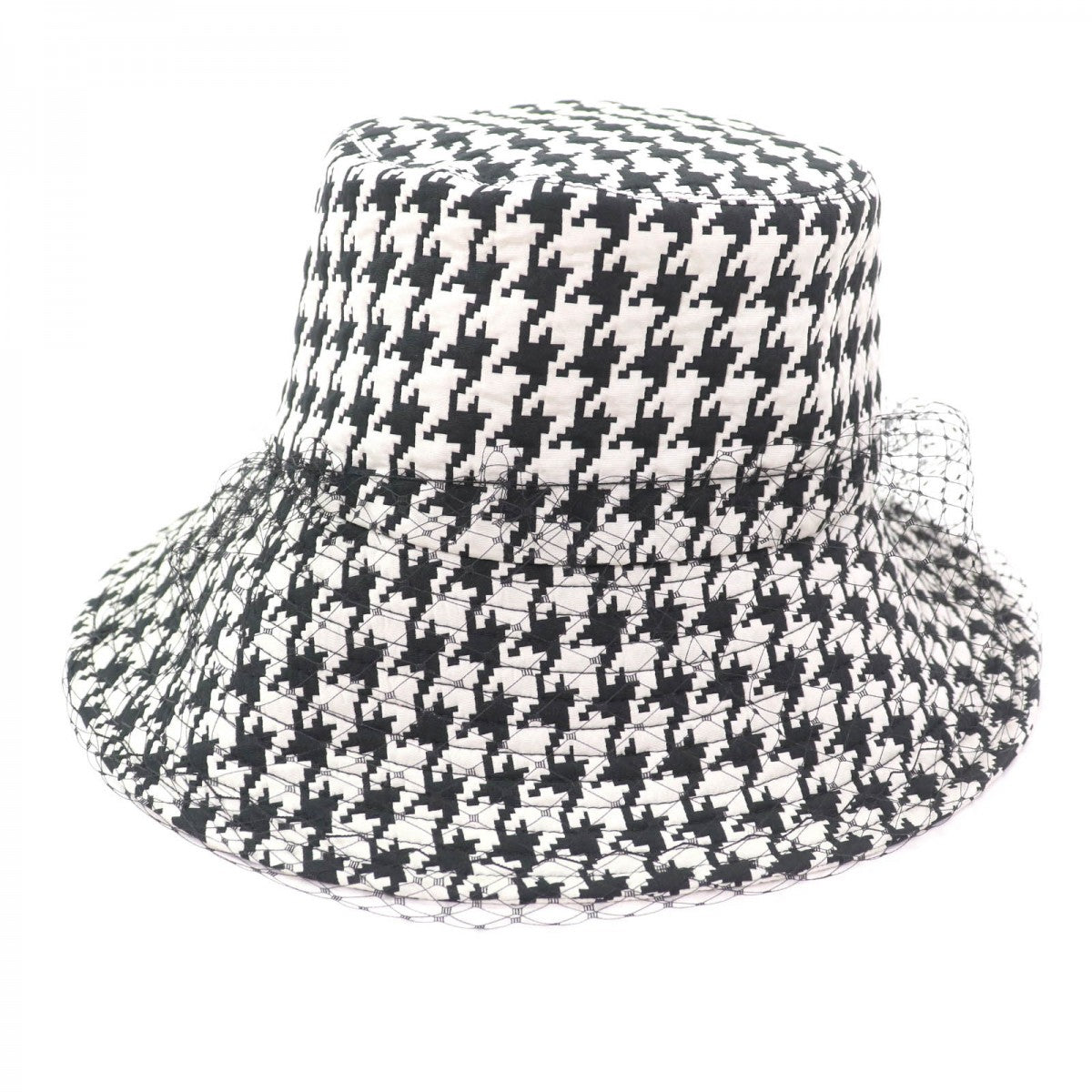 Christian Dior Hat 04Mon924G153 Polyester Black White 58