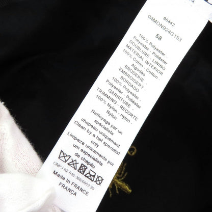 Christian Dior Hat 04Mon924G153 Polyester Black White 58