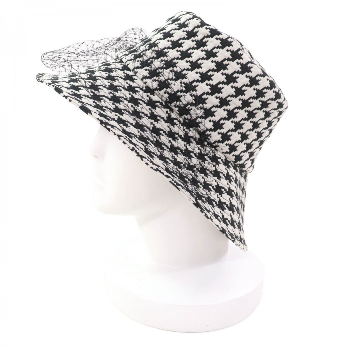 Christian Dior Hat 04Mon924G153 Polyester Black White 58