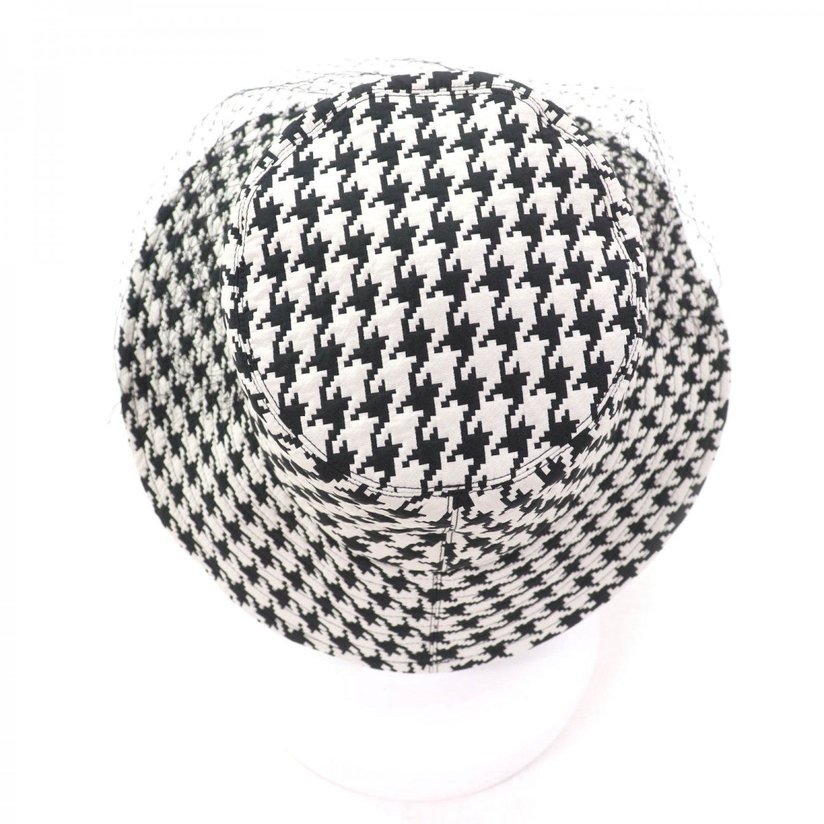 Christian Dior Hat 04Mon924G153 Polyester Black White 58