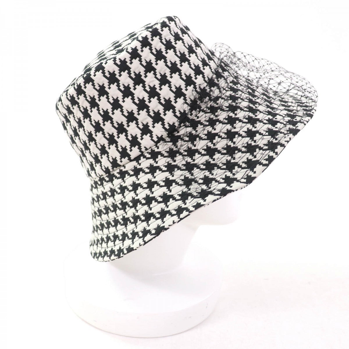 Christian Dior Hat 04Mon924G153 Polyester Black White 58