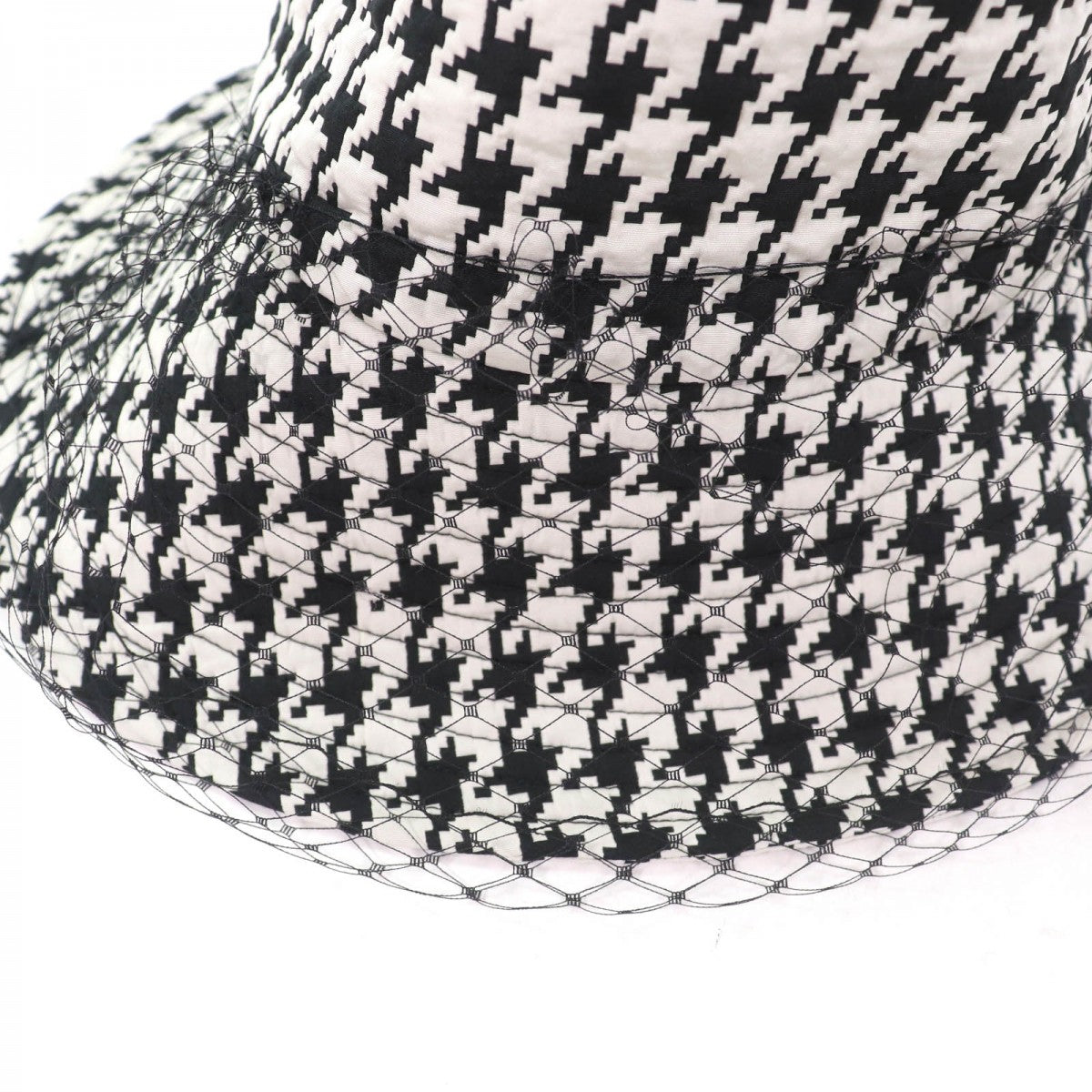 Christian Dior Hat 04Mon924G153 Polyester Black White 58