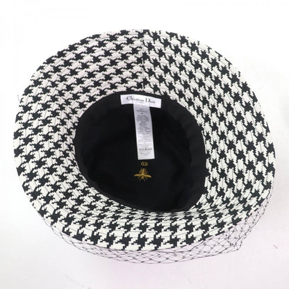 Christian Dior Hat 04Mon924G153 Polyester Black White 58