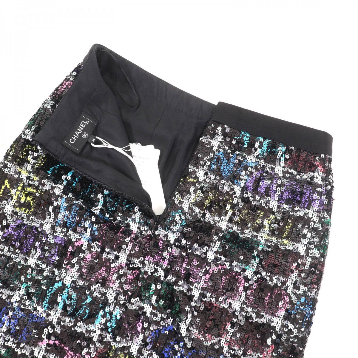 Chanel Skirt 22A P73122 Polyester Multi 36