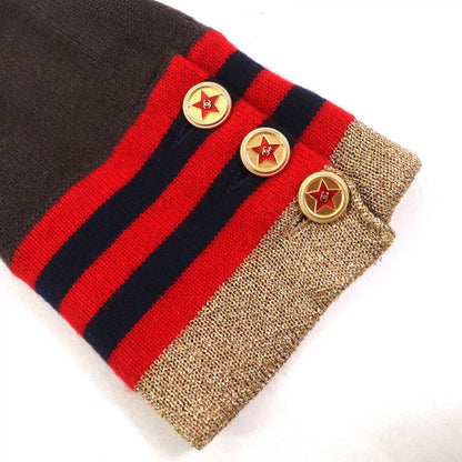 Chanel Cardigan 09A P36174 Cashmere Dark Brown Gold 40