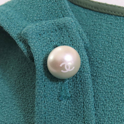 Chanel Tunic P47830 Viscose Green Beige Type Blue 38