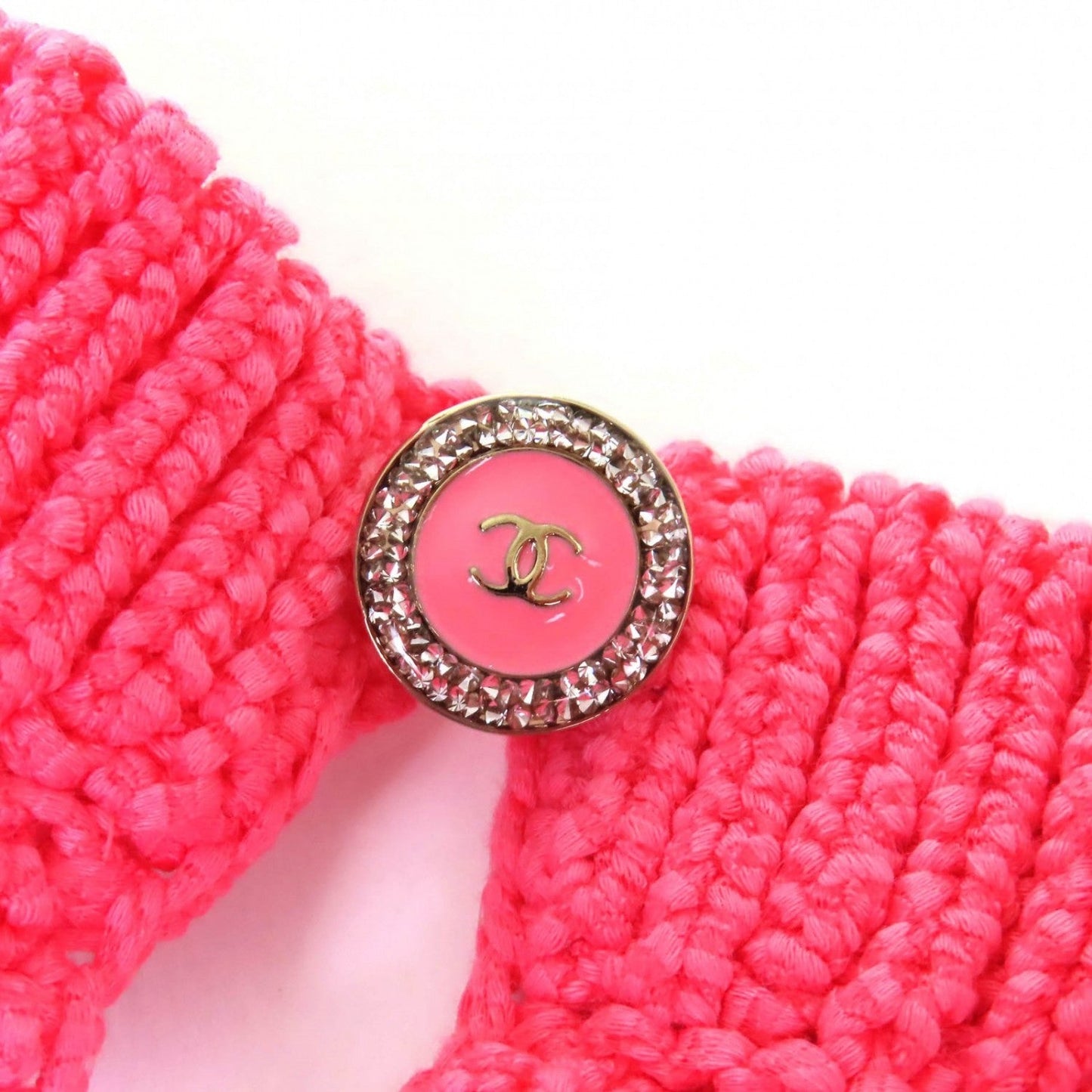 Chanel Short Sleeve Knit 22S P72760 Cotton Pink 34