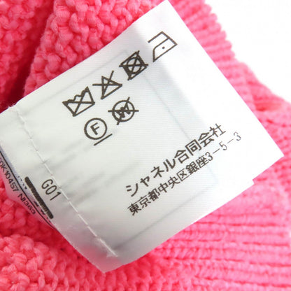 Chanel Short Sleeve Knit 22S P72760 Cotton Pink 34