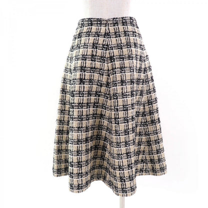 Gucci Tweed Skirt 652126 Cotton Gold Black 36