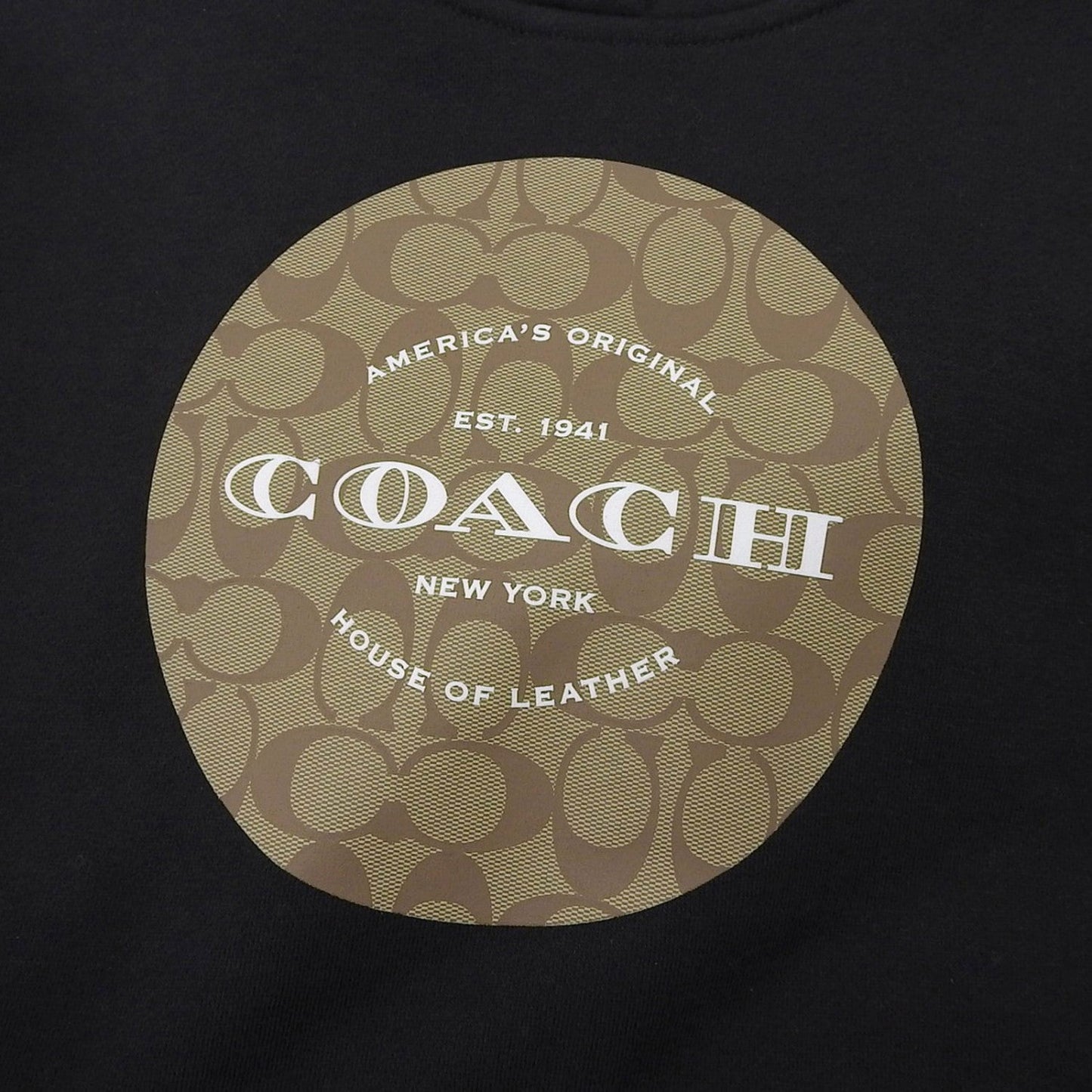 Coach Hoodie Cotton Black Small 160/88A
