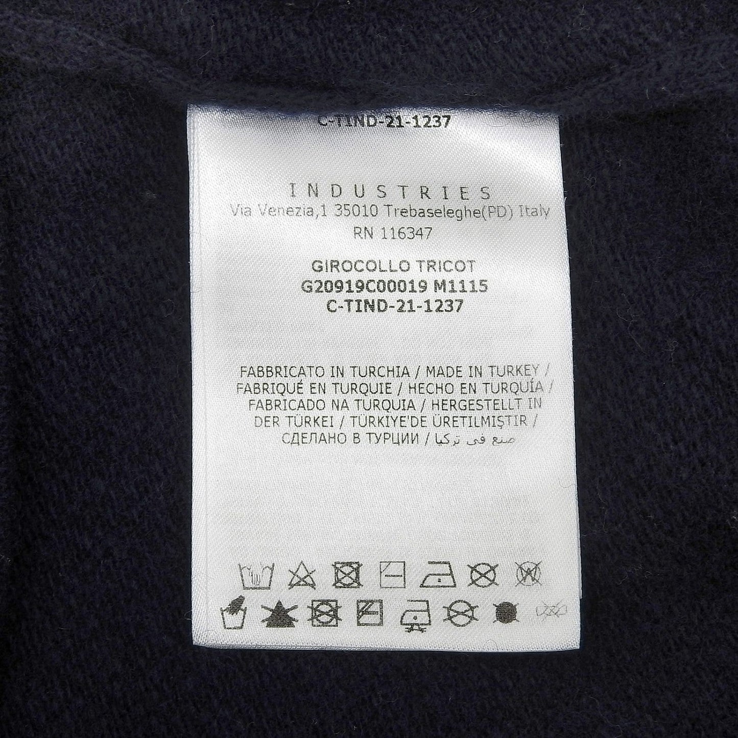 Moncler Knit Wool Navy Girocollo M