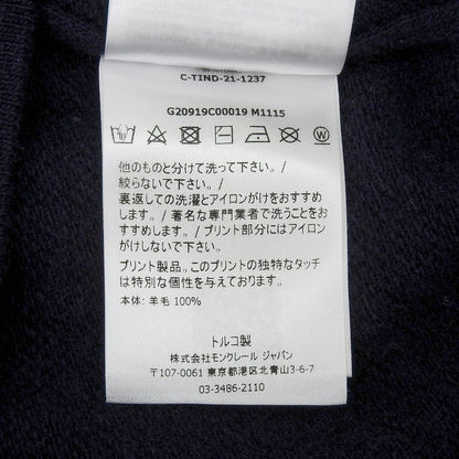 Moncler Knit Wool Navy Girocollo M