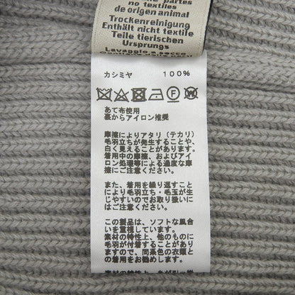 Hermes Knit Cashmere Gray Fisherman Graphique S