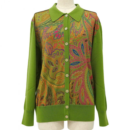 Leonard Fashion Cardigan Hair Green Mulch M