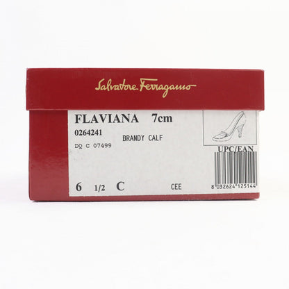 Salvatore Ferragamo Pumps Leather Brown Flaviana 6.5