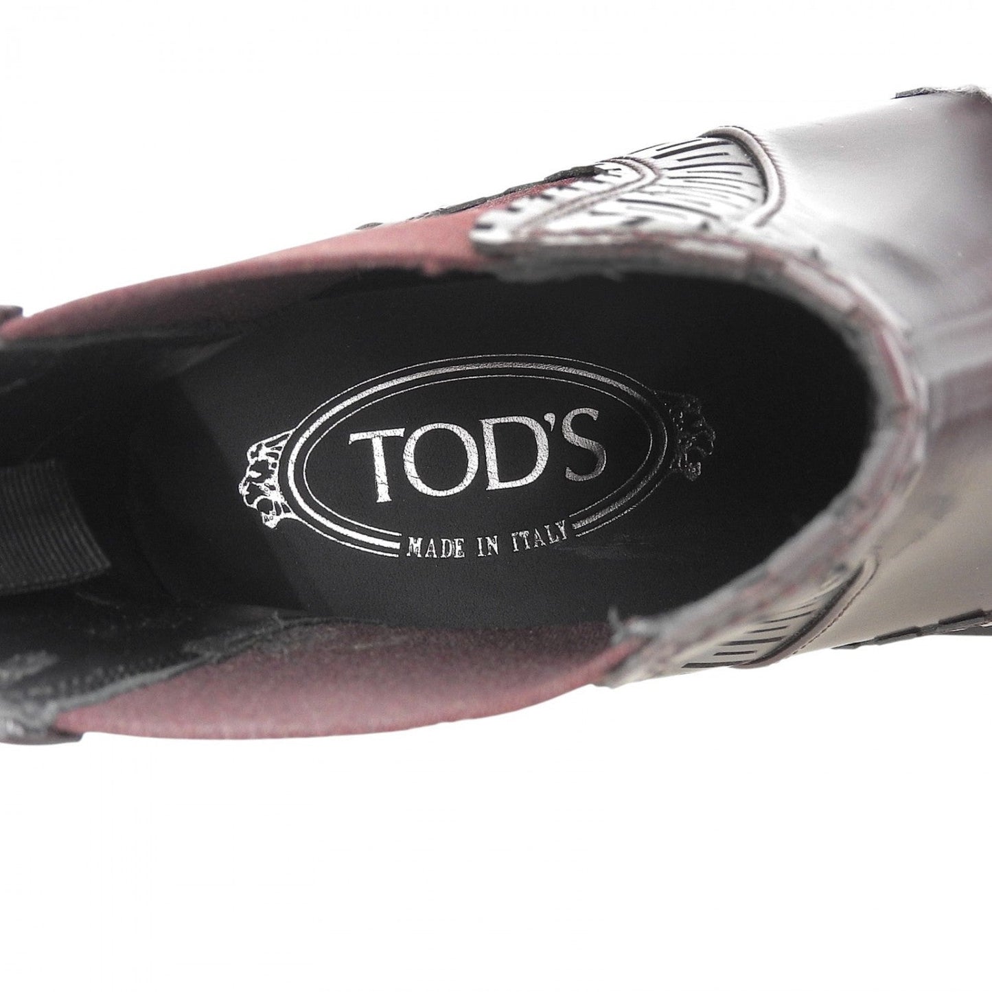Tods Ankle Boots Leather Dark Brown 35.5