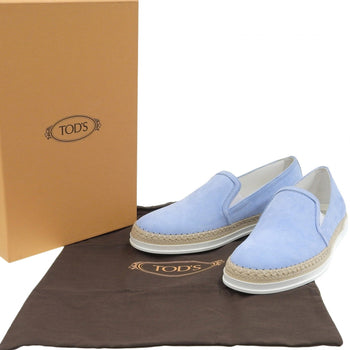 Tods Slip-On Xxw0Tv0J97Zhg0U025 Suede Leather Light Blue 37.5