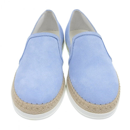 Tods Slip-On Xxw0Tv0J97Zhg0U025 Suede Leather Light Blue 37.5