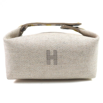 Hermes Pouch Wool Sagle Bride A Black Pm Oc