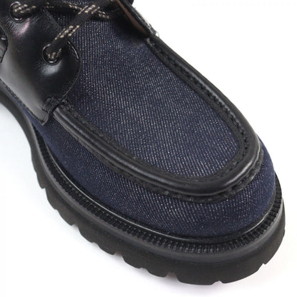 Salvatore Ferragamo Boots Denim Navy Black Naval2 7