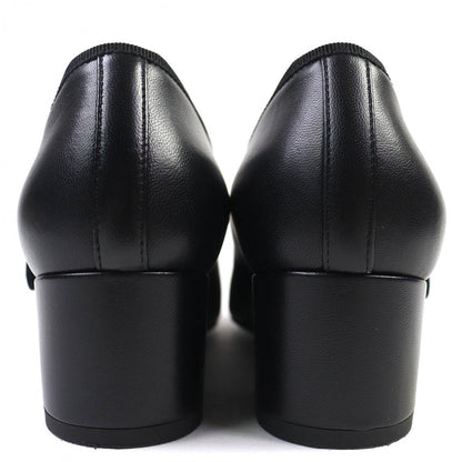 Chanel Pumps G46466 Leather Black Merry Jane 36.5