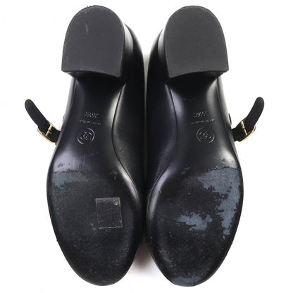 Chanel Pumps G46466 Leather Black Merry Jane 36.5