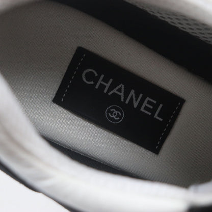 Chanel Low Cut Sneakers G38301 Mesh Black White 44