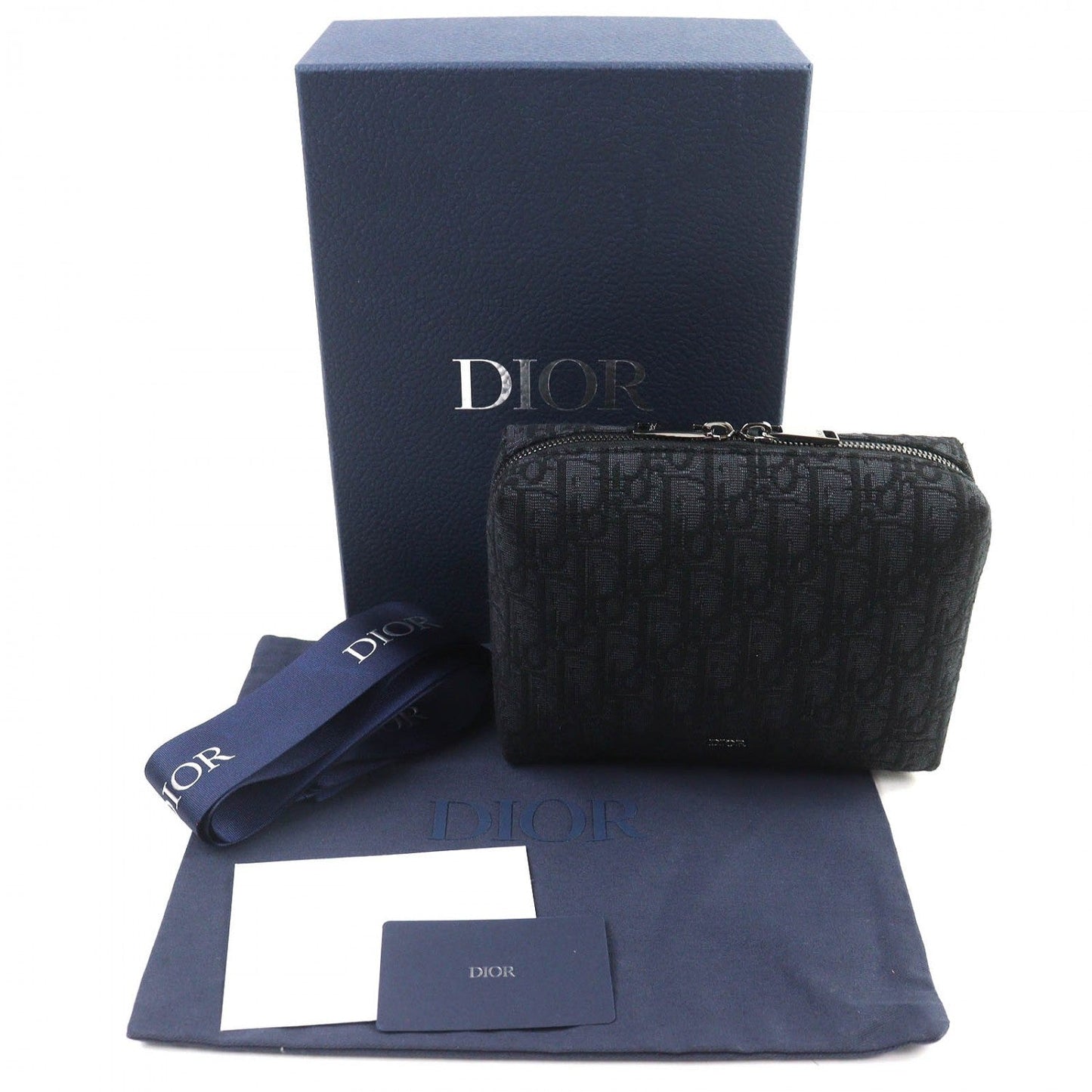Dior Pouch Canvas Black Type