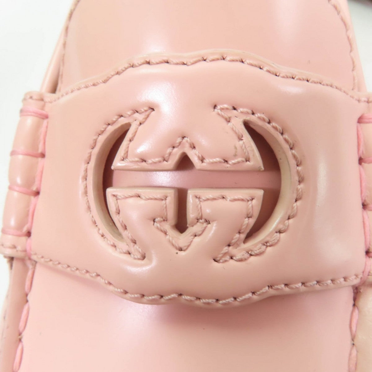 Gucci Loafers 738676 Leather Pink 35.5