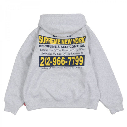 Supreme Hoodie Cotton Gray On God Hooded Sweatshirt M