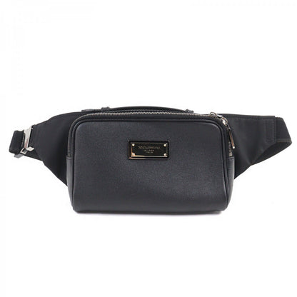 Dolce&Gabbana Sling Bag Bm2036Aq756 Grained Calfskin Black