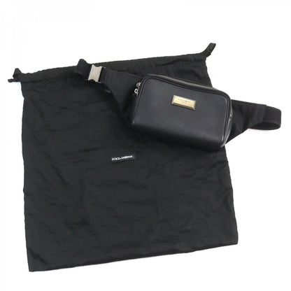 Dolce&Gabbana Sling Bag Bm2036Aq756 Grained Calfskin Black