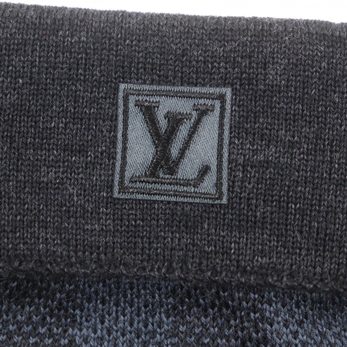 Louis Vuitton Gloves M70008 Wool Two-Tone Color (Blue) Damier Graphite Damier Gon Petite
