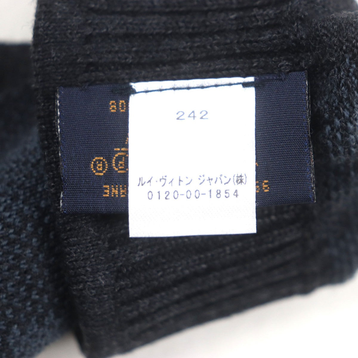 Louis Vuitton Gloves M70008 Wool Two-Tone Color (Blue) Damier Graphite Damier Gon Petite